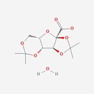 (−)-2,3:4,6-Di-O-isopropylidene-2-keto-ʟ-gulonic acid monohydrate