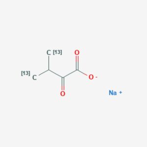 2-Keto-3-(methyl-¹³C)-butyric-4-¹³C acid sodium salt