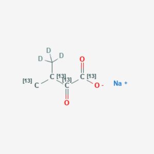 2-Keto-3-(methyl-d₃)-butyric acid-1,2,3,4-¹³C₄ sodium salt