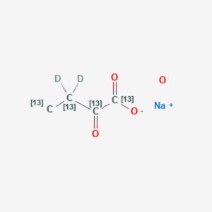 2-Ketobutyric acid-¹³C₄,3,3-d₂ sodium salt hydrate