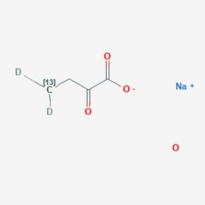 2-Ketobutyric acid-4-¹³C,4,4-d₂ sodium salt hydrate