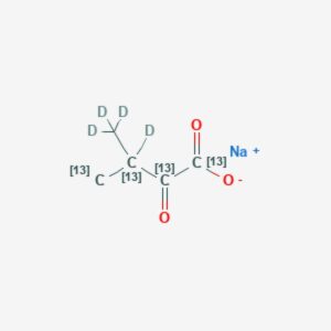 2-Keto-3-(methyl-d₃)-butyric acid-1,2,3,4-¹³C₄, 3-d sodium salt