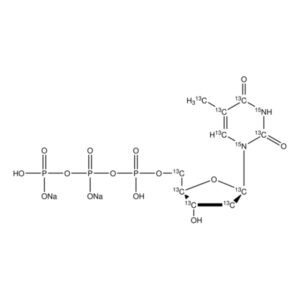 Thymidine-¹³C₁₀,¹⁵N₂ 5′-triphosphate disodium salt solution
