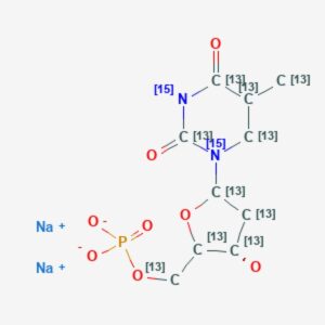 Thymidine-¹³C₁₀, ¹⁵N₂ 5′-monophosphate disodium salt