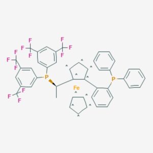 (S)-1-{(SP)-2-[2-(Diphenylphosphino)phenyl]ferrocenyl}ethylbis[3,5-bis-(trifluoromethyl)phenyl]phosphine