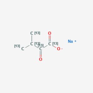 2-Keto-3-methylbutyric acid-¹³C₅ sodium salt