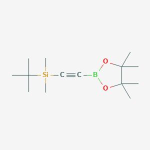 2-((tert-Butyldimethylsilanyl)ethynyl) boronic acid pinacol ester