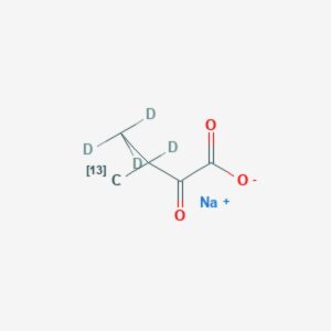 2-Keto-3-(methyl-d₃)-butyric acid-4-¹³C,3-d sodium salt