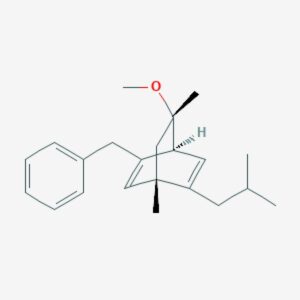 (1S,4S,8S)-5-Benzyl-2-isobutyl-8-methoxy-1,8-dimethylbicyclo[2.2.2]octa-2,5-diene