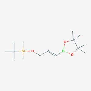 (E)-3-(tert-Butyldimethylsilyloxy)propene-1-yl-boronic acid pinacol ester