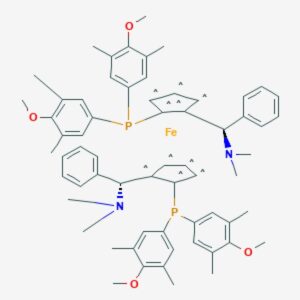 (SP,S′P)-1,1′-Bis[bis(4-methoxy-3,5-dimethylphenyl)phosphino]-2,2′-bis[(R)-α-(dimethylamino)benzyl]ferrocene
