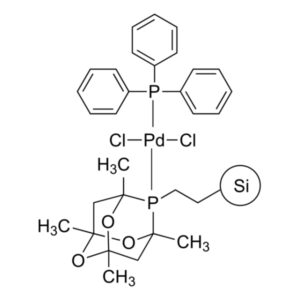 Triphenylphosphine palladium(II) dichloride phosphaadamantane ethyl Silica
