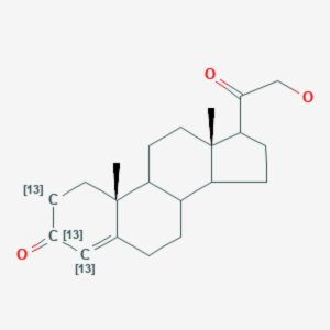 11-Deoxycorticosterone-2,3,4-¹³C₃ solution