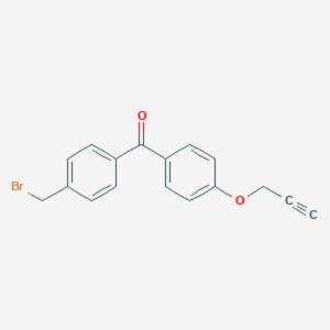 (4-(Bromomethyl)phenyl)(4-(prop-2-yn-1-yloxy)phenyl)methanone