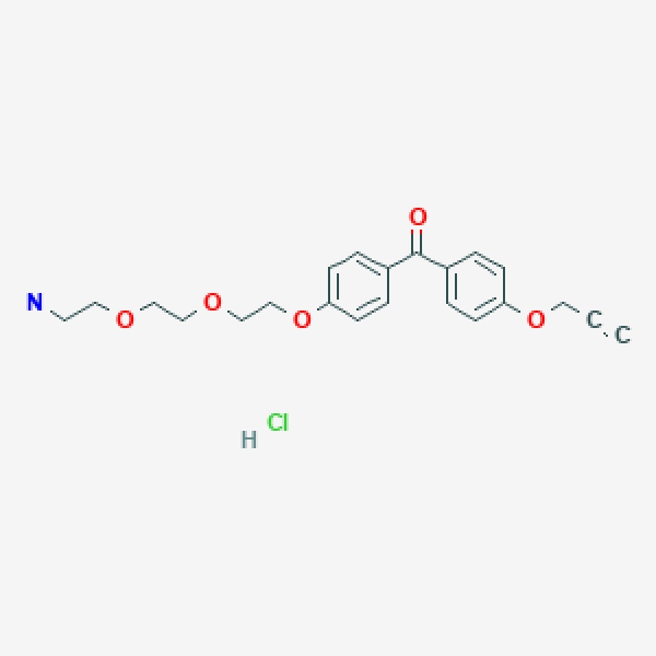 (4-(2-(2-(2-Aminoethoxy)ethoxy)ethoxy)phenyl)(4-(prop-2-yn-1-yloxy)phenyl)methanone HCl salt
