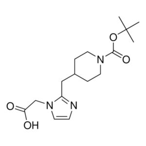2-(2-((1-(tert-Butoxycarbonyl)piperidin-4-yl)methyl)-1H-imidazol-1-yl)acetic acid