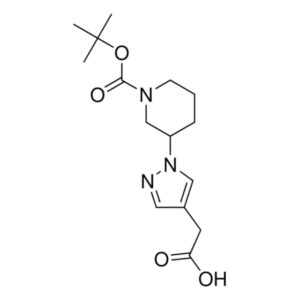 2-(1-(1-(tert-Butoxycarbonyl)piperidin-3-yl)-1H-pyrazol-4-yl)acetic acid