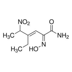 (±)-(E)-4-Ethyl-2-[(E)-hydroxyimino]-5-nitro-3-hexenamide
