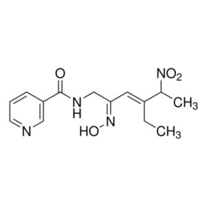 (±)-(E)-4-Ethyl-2-[(Z)-hydroxyimino]-5-nitro-3-hexen-1-yl-nicotinamide