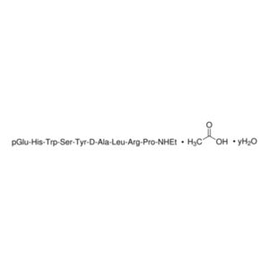 [des-Gly¹⁰, ᴅ-Ala⁶]-LH-RH ethylamide acetate salt hydrate