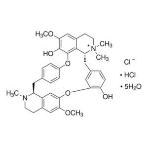 Tubocurarine hydrochloride pentahydrate