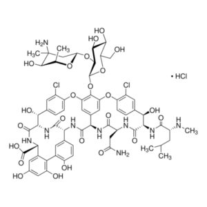 Vancomycin hydrochloride from Streptomyces orientalis