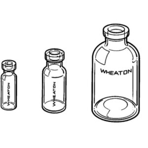 Wheaton glass serum bottle