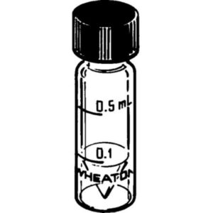 Vials, screw-top V-Vials® with solid top cap