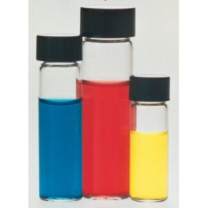 Wheaton sample vials with rubber lined caps